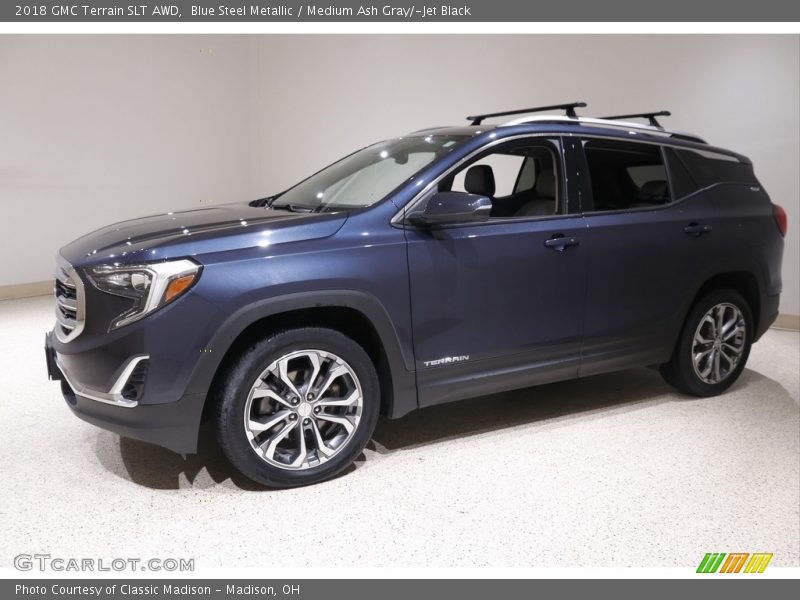 Blue Steel Metallic / Medium Ash Gray/­Jet Black 2018 GMC Terrain SLT AWD