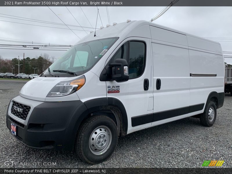Bright White / Black 2021 Ram ProMaster 3500 High Roof Cargo Van