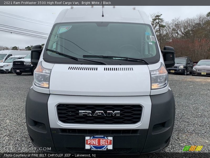 Bright White / Black 2021 Ram ProMaster 3500 High Roof Cargo Van