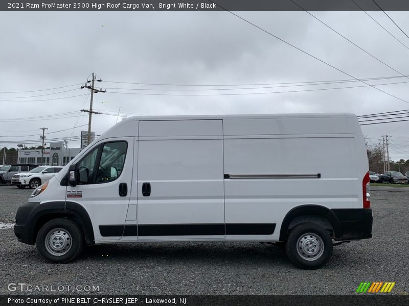 Bright White / Black 2021 Ram ProMaster 3500 High Roof Cargo Van