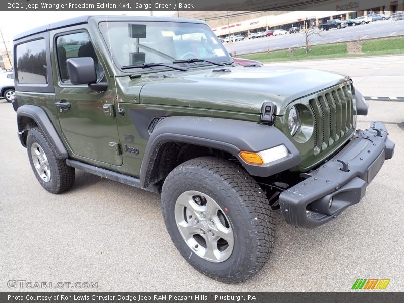 Sarge Green / Black 2021 Jeep Wrangler Freedom Edition 4x4