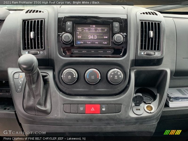 Controls of 2021 ProMaster 3500 High Roof Cargo Van