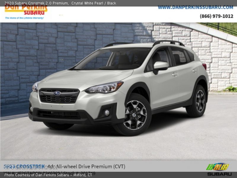 Crystal White Pearl / Black 2020 Subaru Crosstrek 2.0 Premium
