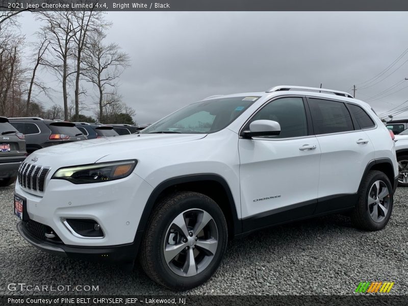 Bright White / Black 2021 Jeep Cherokee Limited 4x4