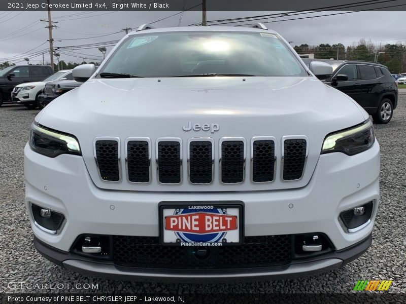 Bright White / Black 2021 Jeep Cherokee Limited 4x4