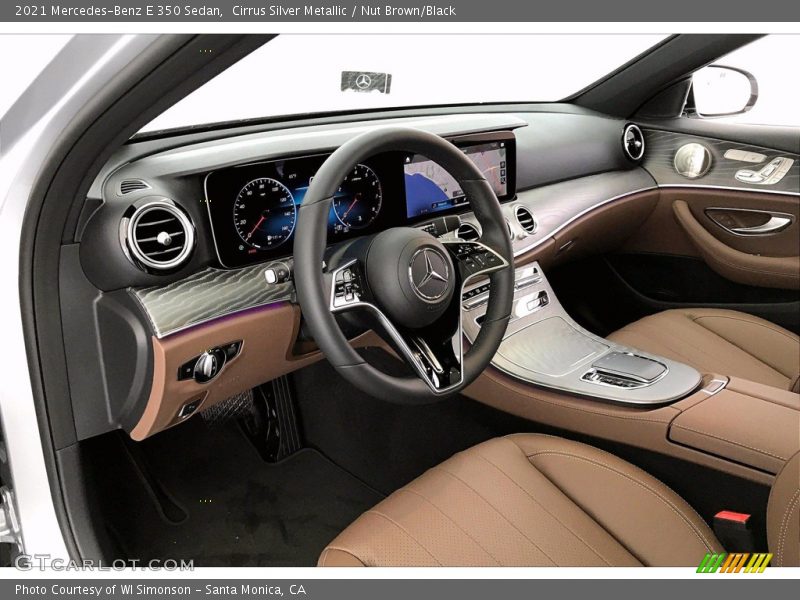 Cirrus Silver Metallic / Nut Brown/Black 2021 Mercedes-Benz E 350 Sedan