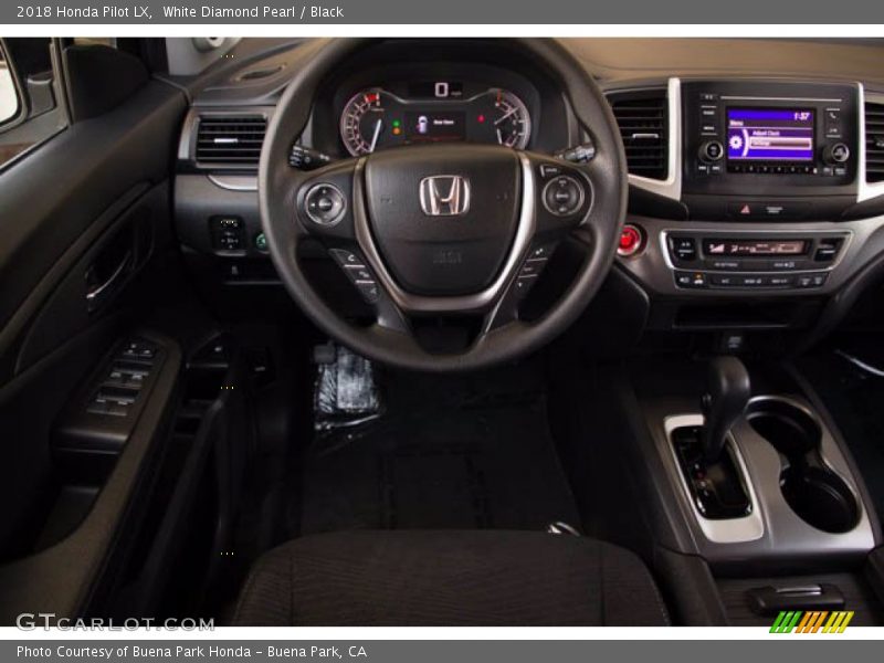 White Diamond Pearl / Black 2018 Honda Pilot LX