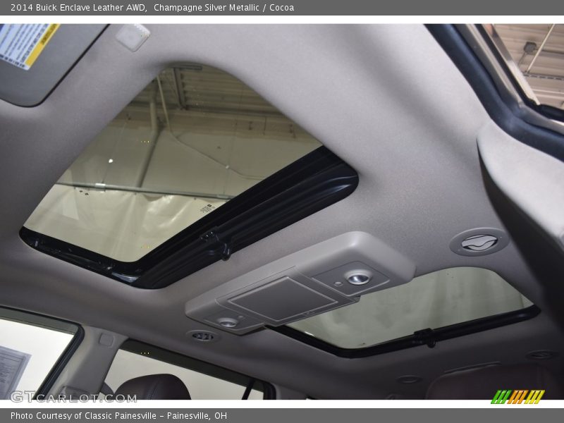 Champagne Silver Metallic / Cocoa 2014 Buick Enclave Leather AWD