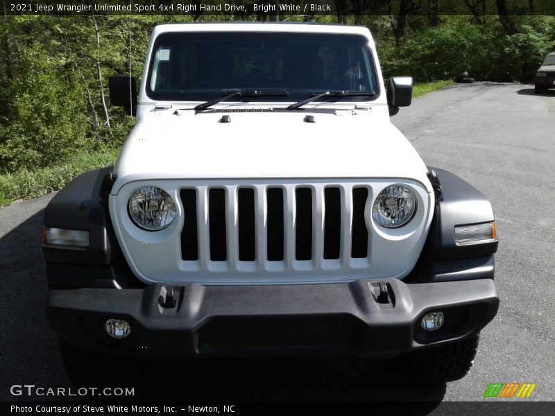Bright White / Black 2021 Jeep Wrangler Unlimited Sport 4x4 Right Hand Drive