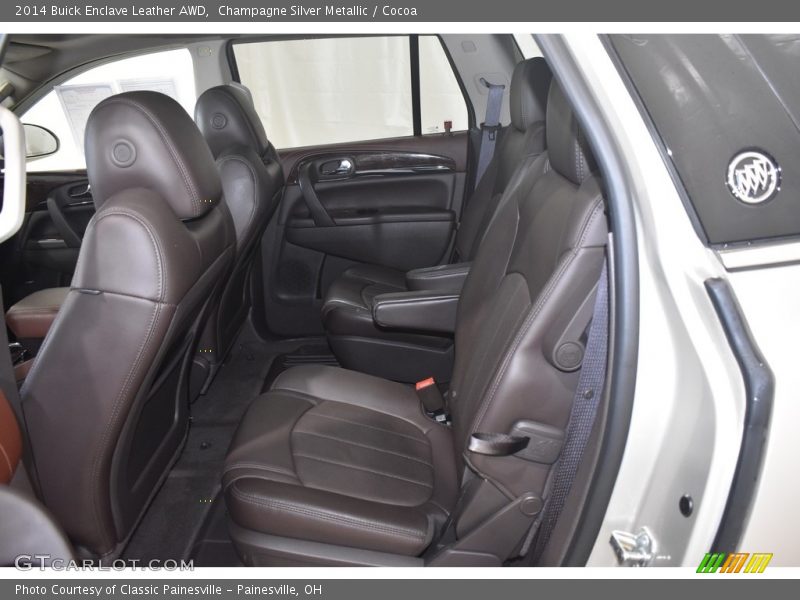 Champagne Silver Metallic / Cocoa 2014 Buick Enclave Leather AWD