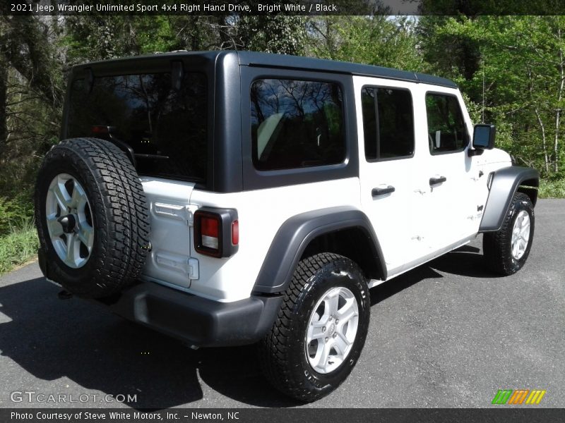 Bright White / Black 2021 Jeep Wrangler Unlimited Sport 4x4 Right Hand Drive