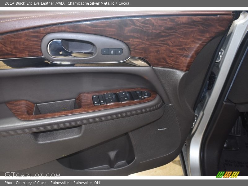 Champagne Silver Metallic / Cocoa 2014 Buick Enclave Leather AWD