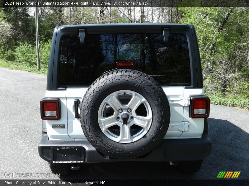 Bright White / Black 2021 Jeep Wrangler Unlimited Sport 4x4 Right Hand Drive