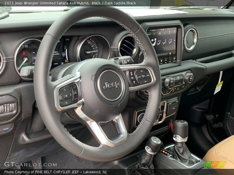 Black / Dark Saddle/Black 2021 Jeep Wrangler Unlimited Sahara 4xe Hybrid