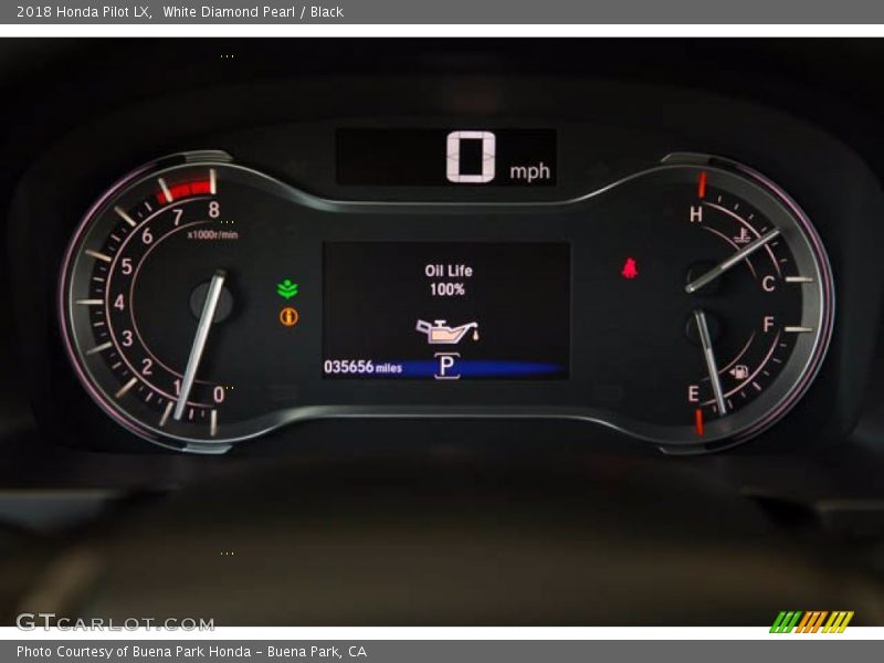 White Diamond Pearl / Black 2018 Honda Pilot LX