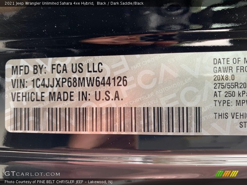 Black / Dark Saddle/Black 2021 Jeep Wrangler Unlimited Sahara 4xe Hybrid