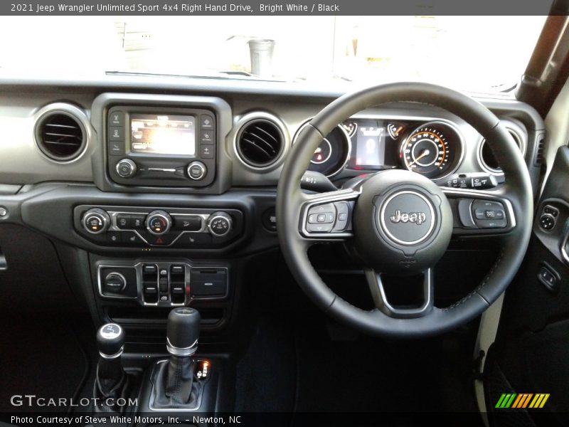 Dashboard of 2021 Wrangler Unlimited Sport 4x4 Right Hand Drive