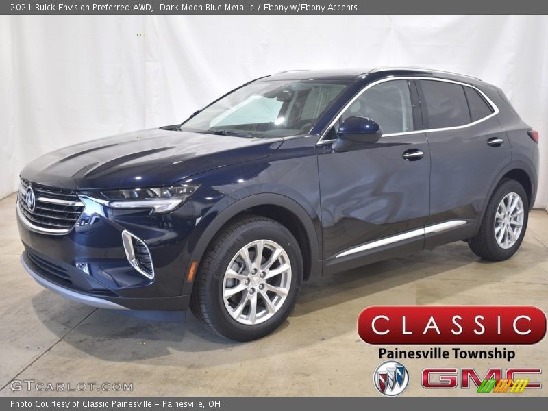 Dark Moon Blue Metallic / Ebony w/Ebony Accents 2021 Buick Envision Preferred AWD