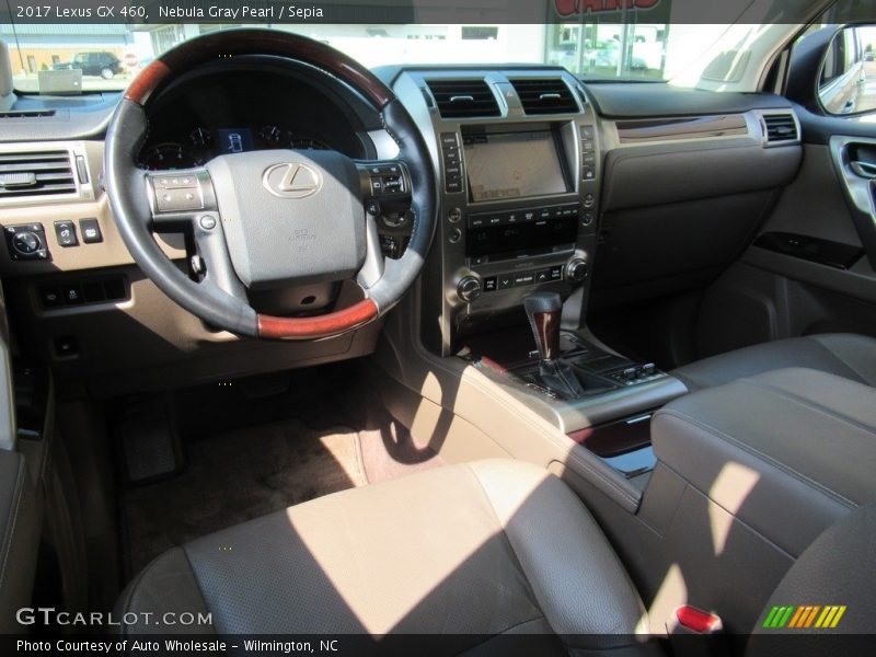 Nebula Gray Pearl / Sepia 2017 Lexus GX 460