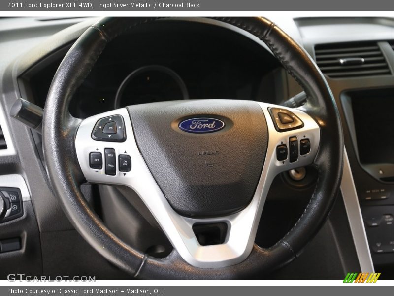 Ingot Silver Metallic / Charcoal Black 2011 Ford Explorer XLT 4WD