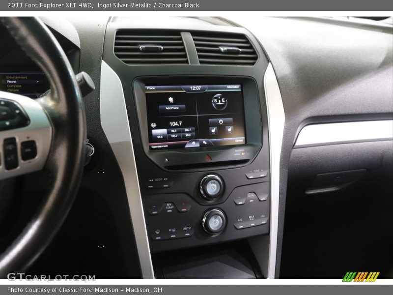 Ingot Silver Metallic / Charcoal Black 2011 Ford Explorer XLT 4WD