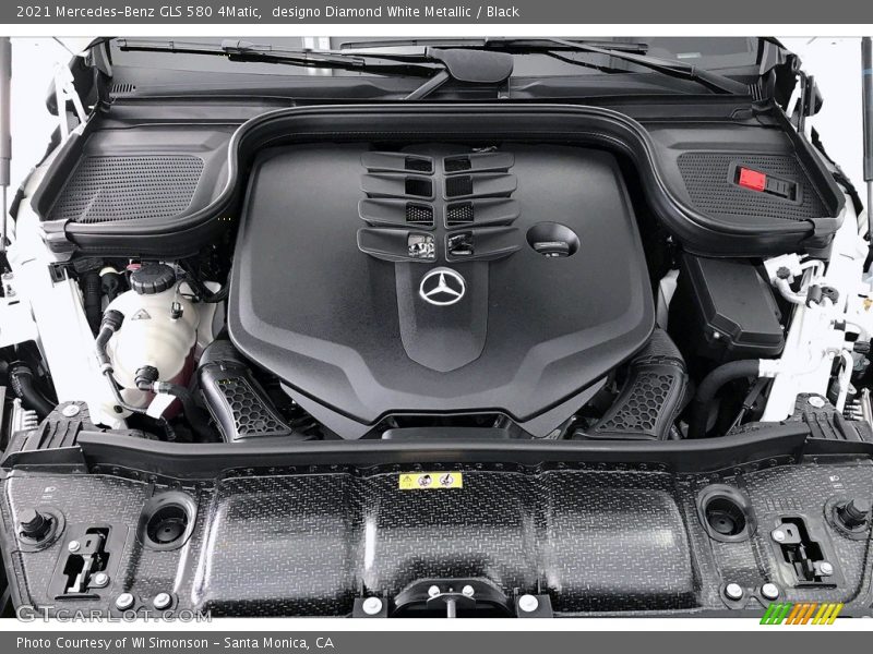 designo Diamond White Metallic / Black 2021 Mercedes-Benz GLS 580 4Matic