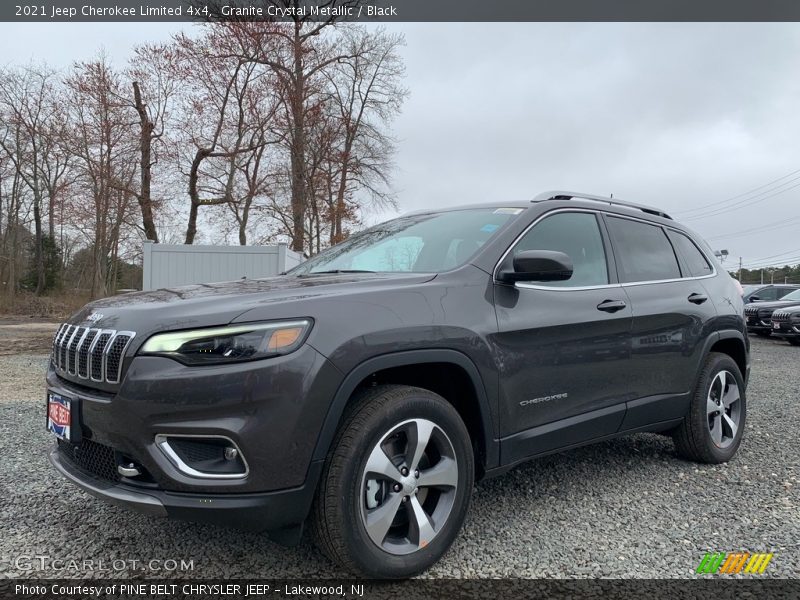 Granite Crystal Metallic / Black 2021 Jeep Cherokee Limited 4x4