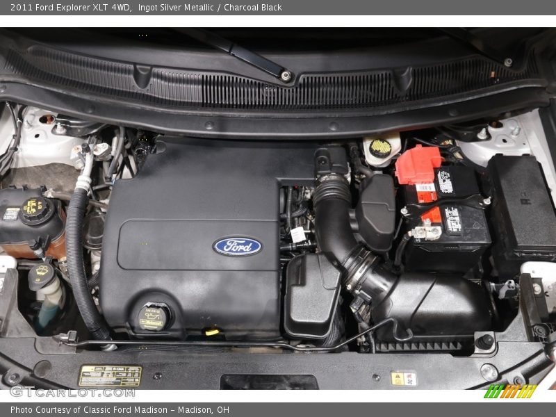 Ingot Silver Metallic / Charcoal Black 2011 Ford Explorer XLT 4WD