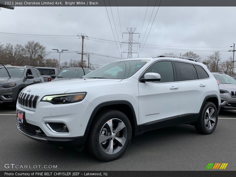 Bright White / Black 2021 Jeep Cherokee Limited 4x4
