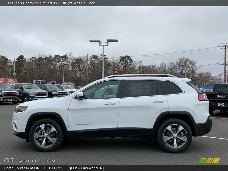 Bright White / Black 2021 Jeep Cherokee Limited 4x4