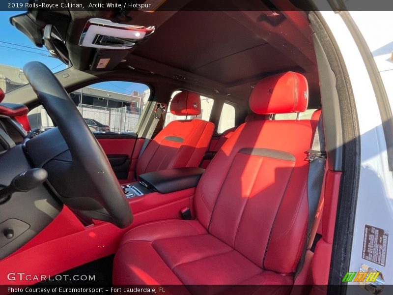 Front Seat of 2019 Cullinan 