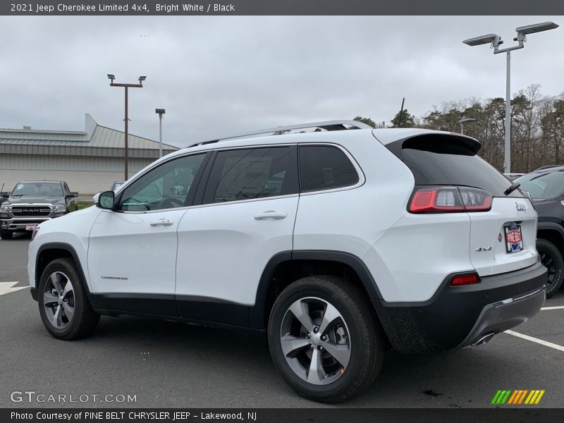 Bright White / Black 2021 Jeep Cherokee Limited 4x4