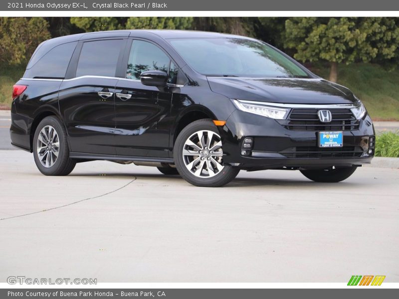 Crystal Black Pearl / Black 2021 Honda Odyssey EX-L