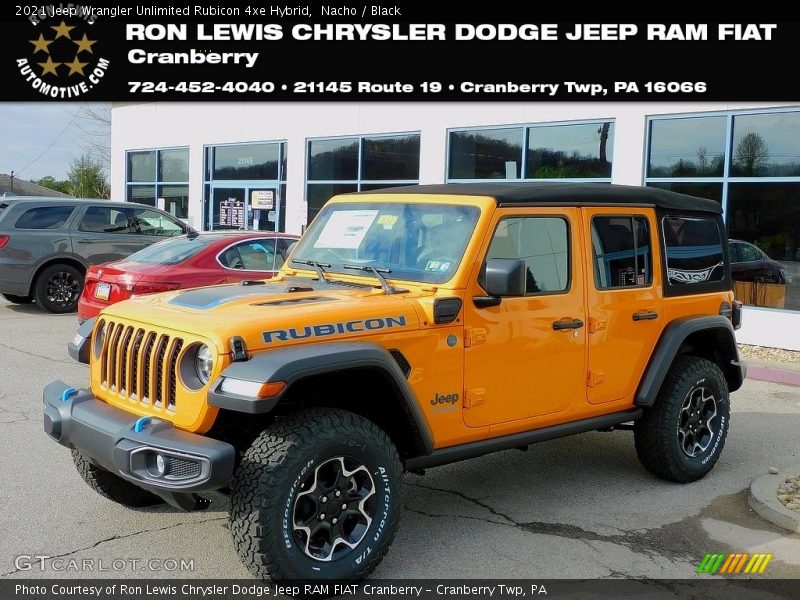 Nacho / Black 2021 Jeep Wrangler Unlimited Rubicon 4xe Hybrid