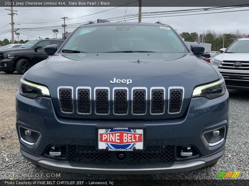 Slate Blue Pearl / Black 2021 Jeep Cherokee Limited 4x4