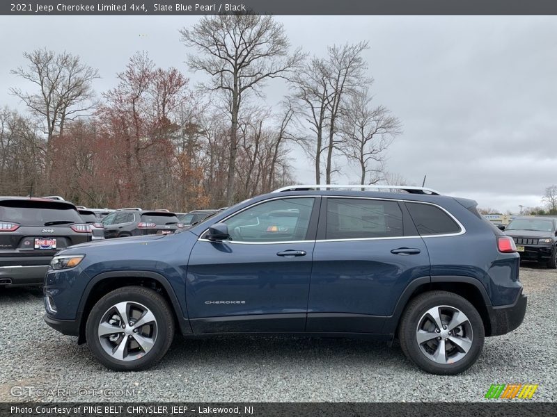 Slate Blue Pearl / Black 2021 Jeep Cherokee Limited 4x4