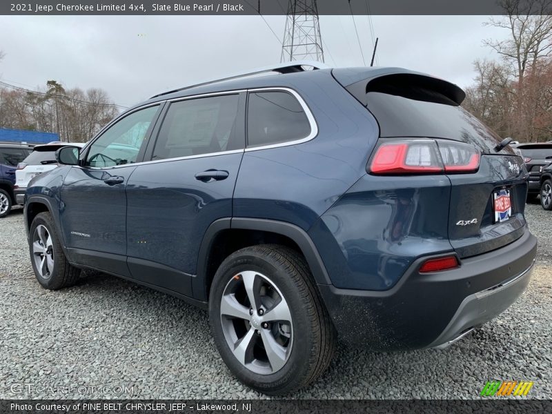 Slate Blue Pearl / Black 2021 Jeep Cherokee Limited 4x4