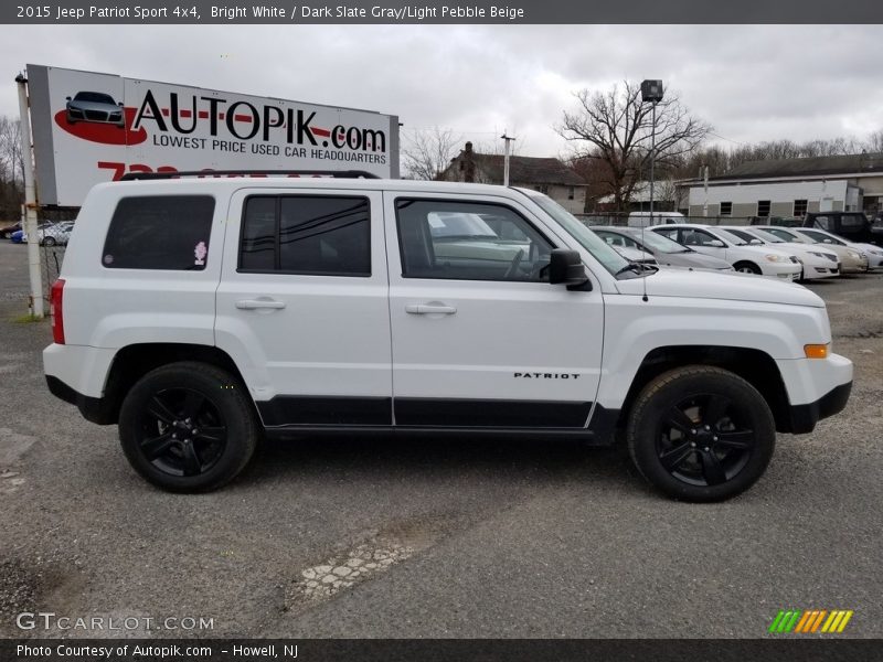 Bright White / Dark Slate Gray/Light Pebble Beige 2015 Jeep Patriot Sport 4x4