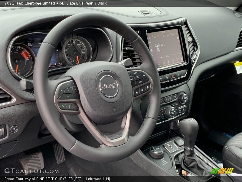 Slate Blue Pearl / Black 2021 Jeep Cherokee Limited 4x4