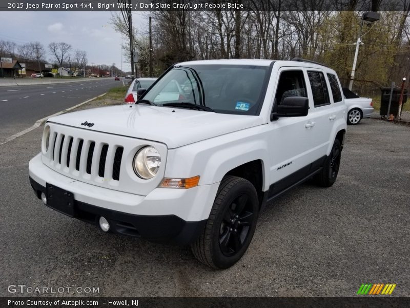 Bright White / Dark Slate Gray/Light Pebble Beige 2015 Jeep Patriot Sport 4x4