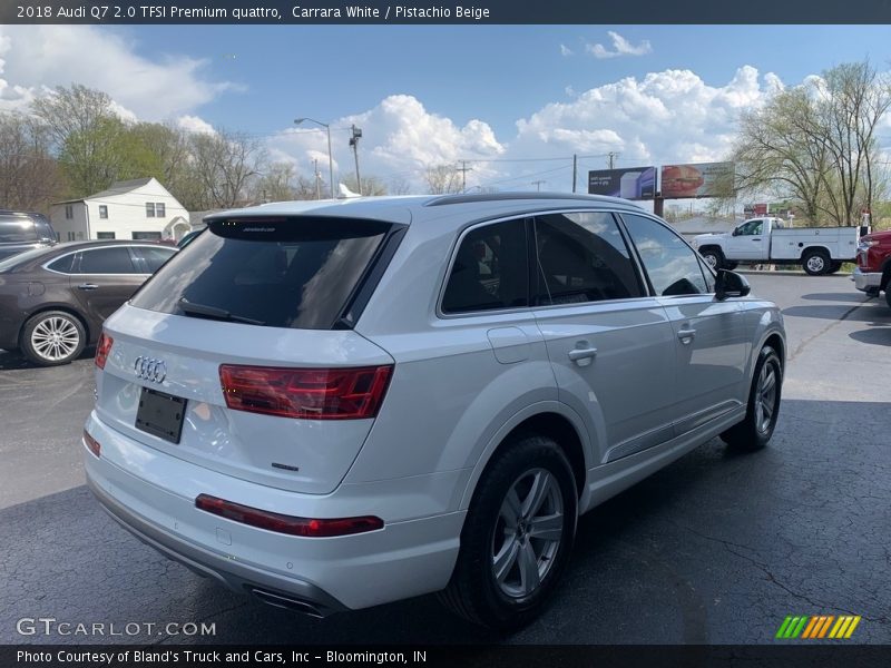 Carrara White / Pistachio Beige 2018 Audi Q7 2.0 TFSI Premium quattro