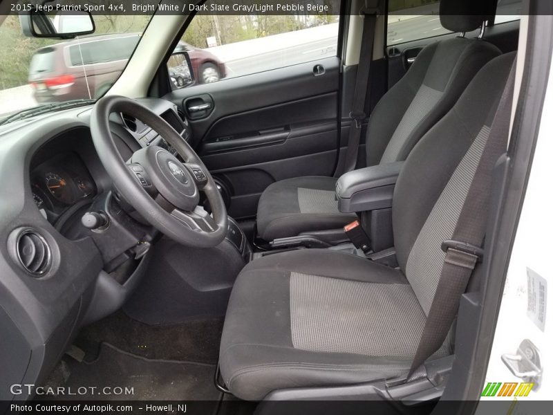 Bright White / Dark Slate Gray/Light Pebble Beige 2015 Jeep Patriot Sport 4x4