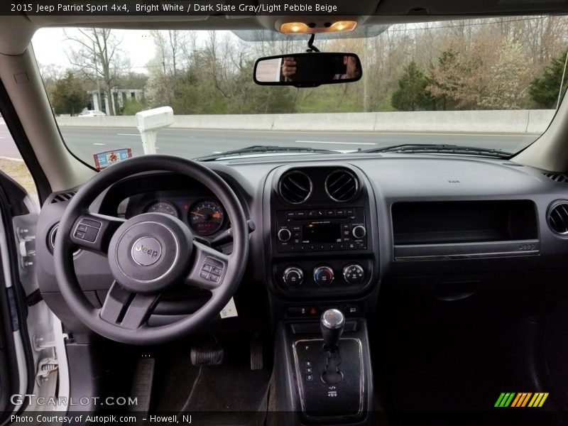 Bright White / Dark Slate Gray/Light Pebble Beige 2015 Jeep Patriot Sport 4x4