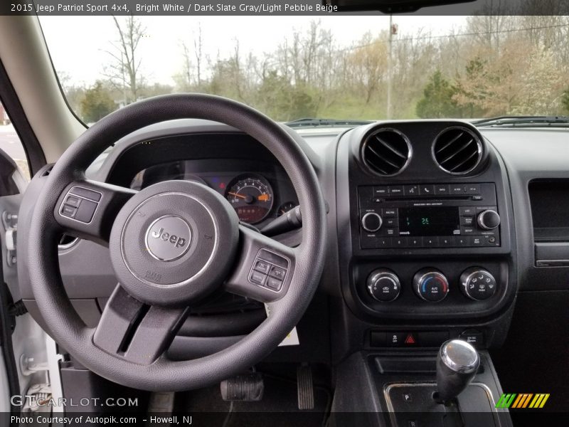 Bright White / Dark Slate Gray/Light Pebble Beige 2015 Jeep Patriot Sport 4x4