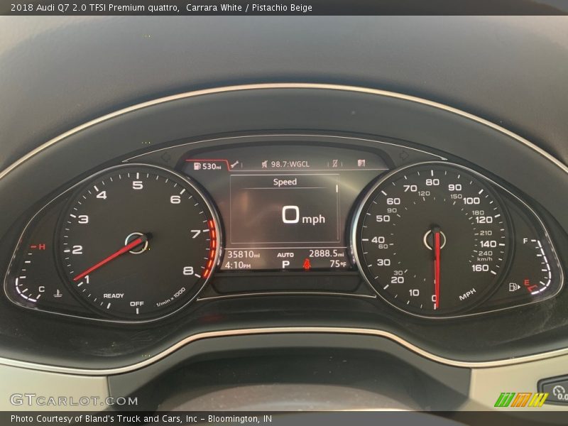 Carrara White / Pistachio Beige 2018 Audi Q7 2.0 TFSI Premium quattro