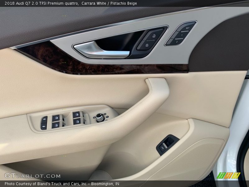 Carrara White / Pistachio Beige 2018 Audi Q7 2.0 TFSI Premium quattro