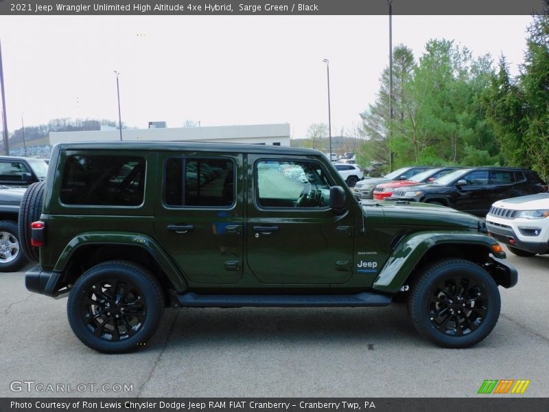 Sarge Green / Black 2021 Jeep Wrangler Unlimited High Altitude 4xe Hybrid