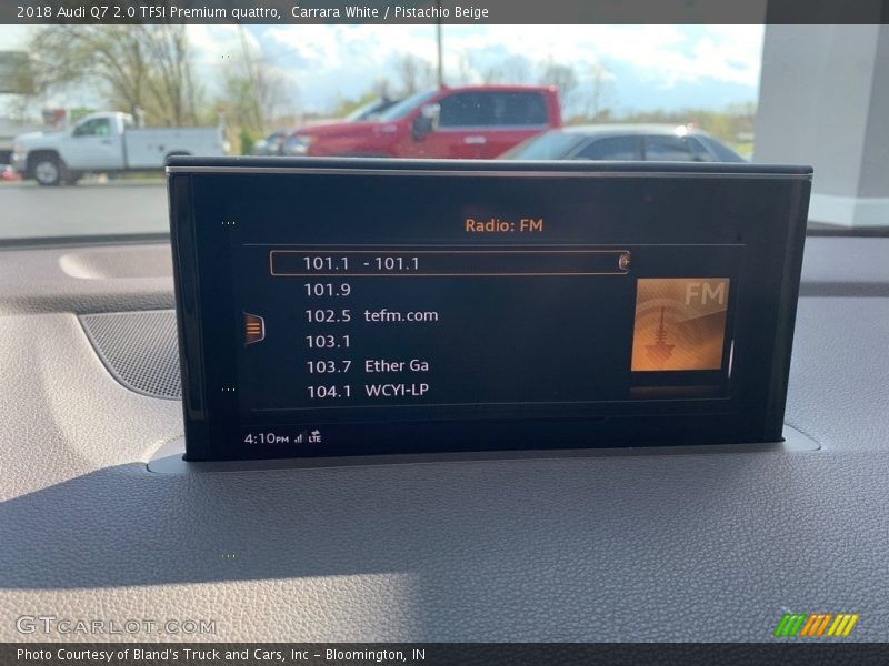 Carrara White / Pistachio Beige 2018 Audi Q7 2.0 TFSI Premium quattro