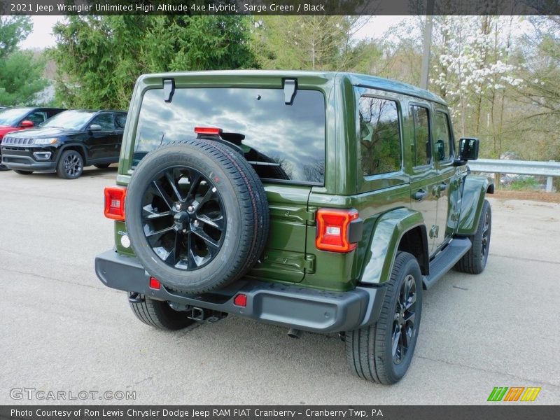 Sarge Green / Black 2021 Jeep Wrangler Unlimited High Altitude 4xe Hybrid
