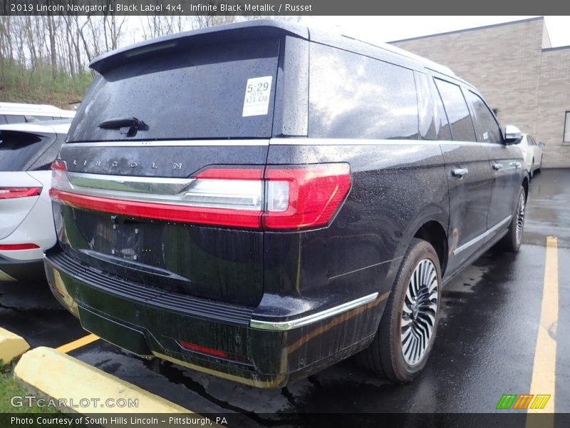 Infinite Black Metallic / Russet 2019 Lincoln Navigator L Black Label 4x4